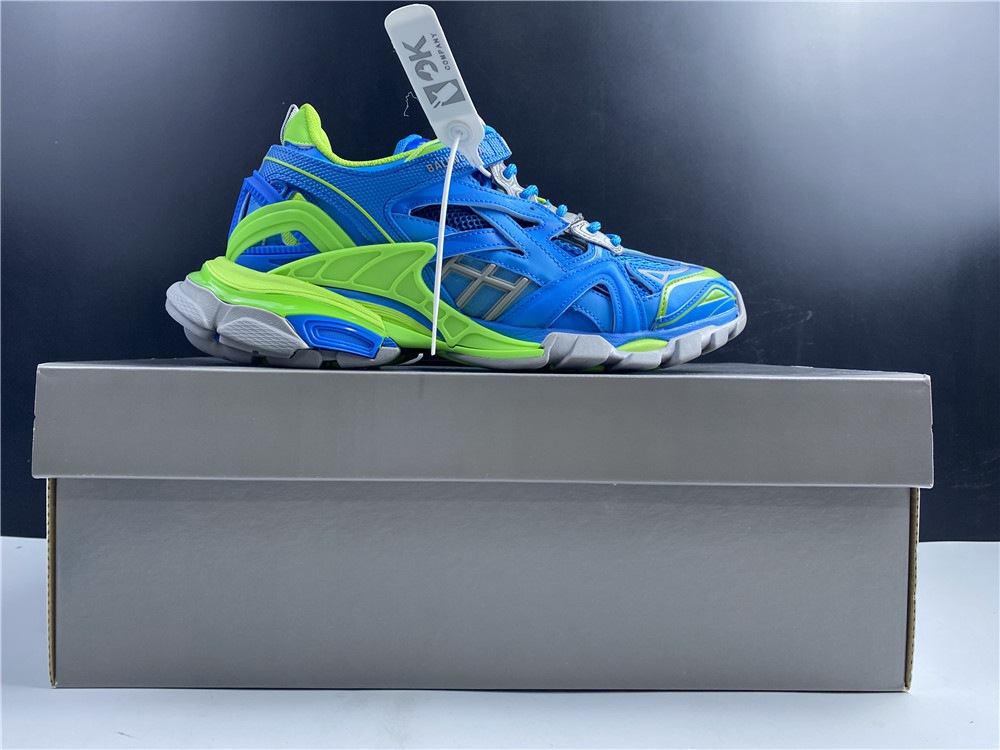 BLG Track Trainers Green Blue